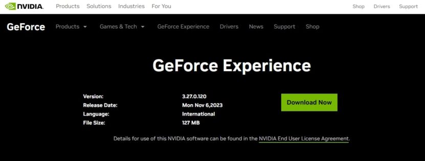 GeForce Experience App